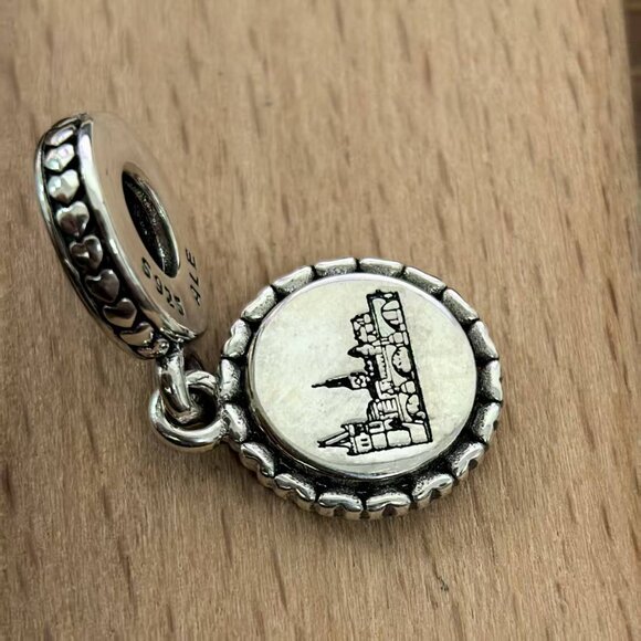 Pandora Charles Bridge Charm Gift Pendant, S925 Silver Bracelets - Picture 3 of 4